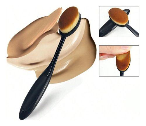 Imagem de Pincel Magico Oval Base Maquiagem Flawless Brush C/ Protetor