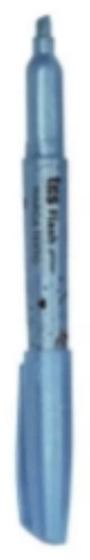 Imagem de Pincel Marca Texto Gliter Azul Neon Fancy Flash Tris