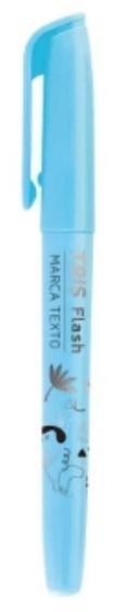 Imagem de Pincel Marca Texto Gliter Azul Pastel Fancy Flash Tris