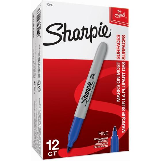 Imagem de Pincel Marcador Permanente Sharpie Fino Azul