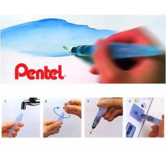 Pincel p/ Aquarela Pentel Kit c/3 pontas Fina-Média-Grossa Menor preço em Pincel p/ Aquarela Pentel Kit c/3 pontas Fina-Média-Grossa