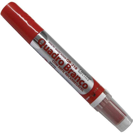 Imagem de Pincel Quadro Branco QB-218 C/REFIL Vermelho CX com 10 - GNA