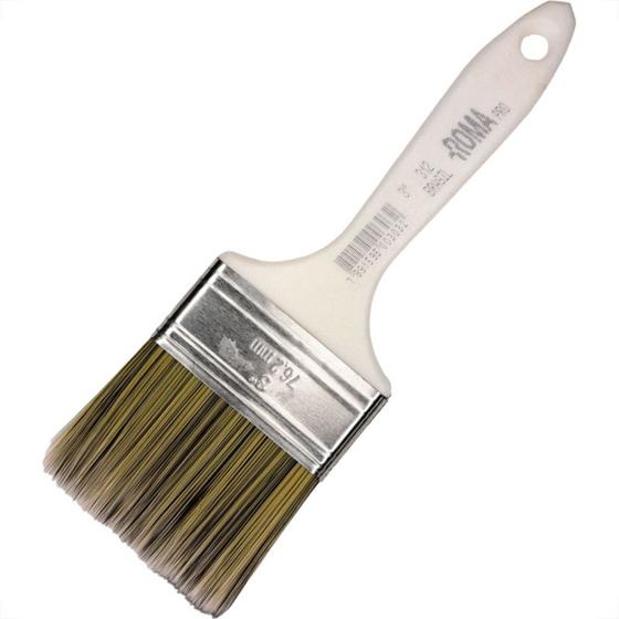 Imagem de Pincel Trincha Pintura Roma Profissional Sintetica 312 Tam.G 3'' - Kit C/12 Pecas