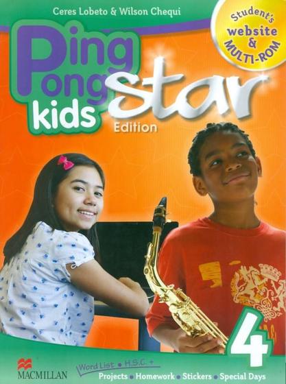 Imagem de Ping pong kids star edition 4 sb with multi-rom & website code - MACMILLAN BR