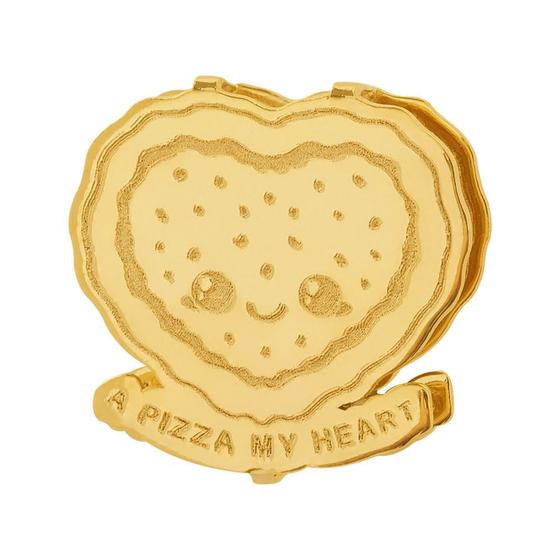 Imagem de Pingente Aço Hit A Pizza My Heart 11.5mm Gold IPG