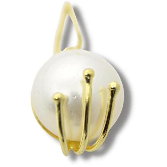 Imagem de Pingente Botão Pérola De 10mm Ouro 18k P948