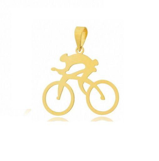 Imagem de Pingente Corredor de bicicleta Ouro 18 kilates 1.60 Gramas 18 mm