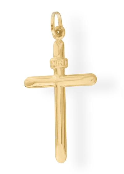 Imagem de Pingente Cruz Inri Em Ouro 18k