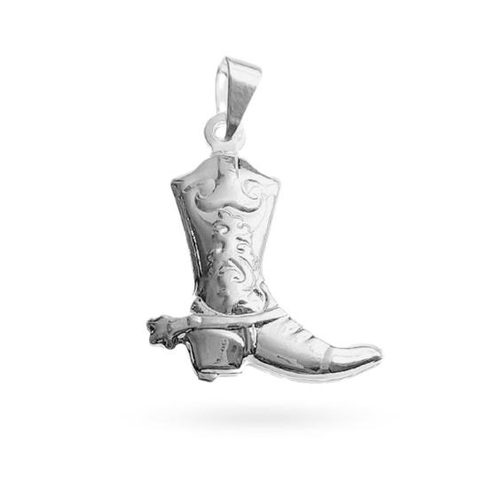 Pingente de Bota Cowboy Country Brilho Para Colar Cordão Folheado Detalhe Banhado Longa Premium - TY Semijoias Imagem de Pingente de Bota Cowboy Country Brilho Para Colar Cordão Folheado Detalhe Banhado Longa Premium