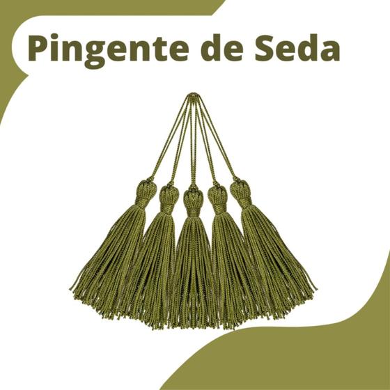 Imagem de Pingente De Seda Tassel - 7.0 cm - 10/50/100 unidades - Enfeite Decoração Casamento