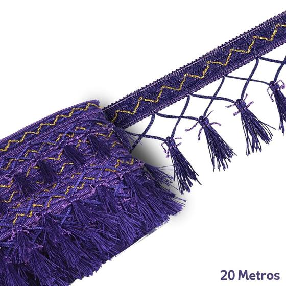 Imagem de Pingente De Seda Tassel - Fita- Roxo - Nº: 218 C/20M- Nybc