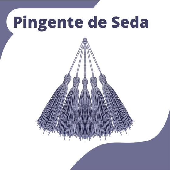 Imagem de Pingente De Seda Tassel - Franja - Lilás Escuro - Com 50 Unidades - Nybc