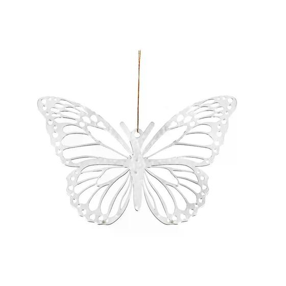 Imagem de Pingente decorativo borboleta vazada prata 20cm