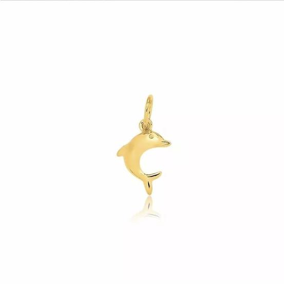 Imagem de Pingente Delicado Golfinho Folheado Ouro 18k