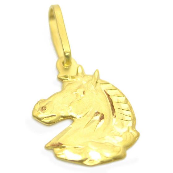 Imagem de Pingente Em Ouro 18K Cavalo 11,5X13,5Mm Estampado P504