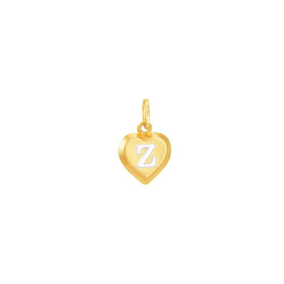 Pingente em Ouro 18K Coração Letra Z - AU5118 Menor preço em Pingente em Ouro 18K Coração Letra Z - AU5118