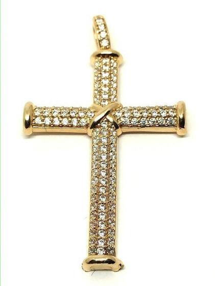 Imagem de Pingente em Ouro 18K Crucifixo Cravejado