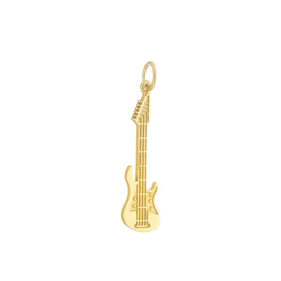 Imagem de Pingente Guitarra Dupla Face Ouro Amarelo 18 Kl