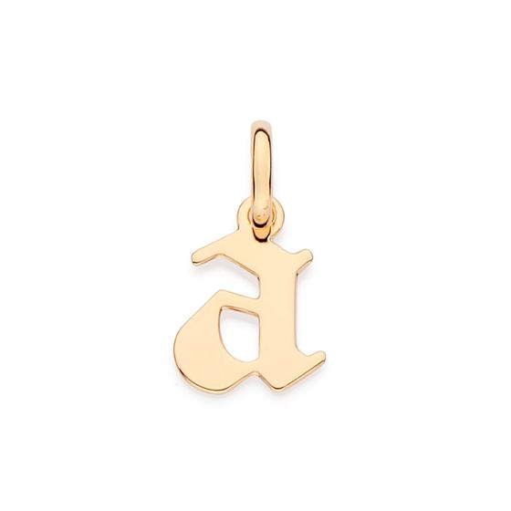 Imagem de Pingente letra gótica banhada a ouro 18k-letra a - tam.único 5427870044