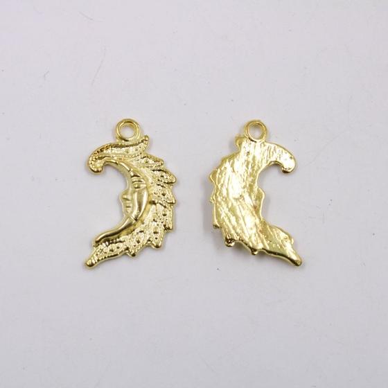 Imagem de Pingente Lua 26X14mm Em Zamac Com 100Gr