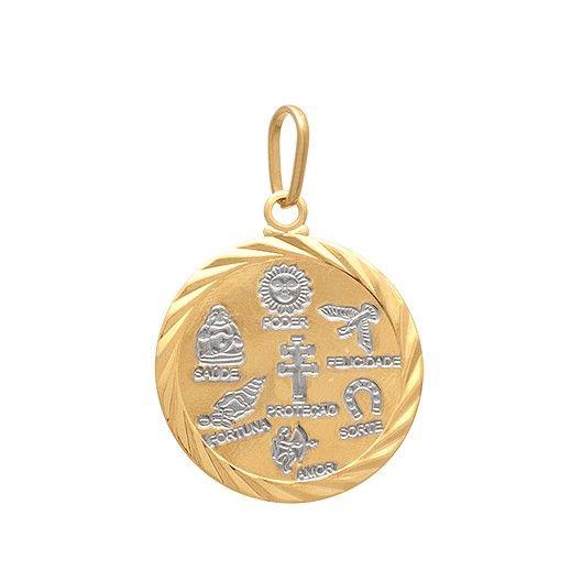 Imagem de Pingente Medalha 25mm 7 Poderes Com Rdio