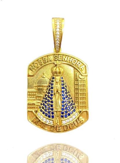 Imagem de Pingente Nossa Senhora Mãe De Deus (M) Banhado A Ouro 18K