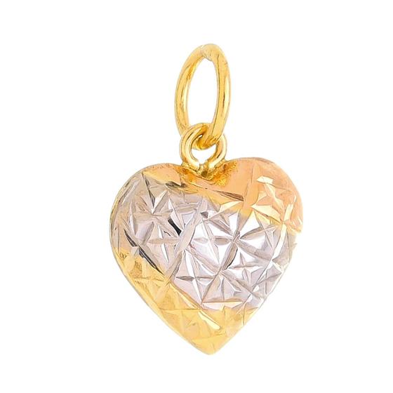 Pingente Ouro 18k Coração 2 Faces 3 Cores Liso Espelhado G3399 Menor preço em Pingente Ouro 18k Coração 2 Faces 3 Cores Liso Espelhado G3399