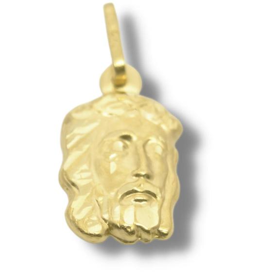 Imagem de Pingente Religioso Cristo Estampado Ouro 18k P234