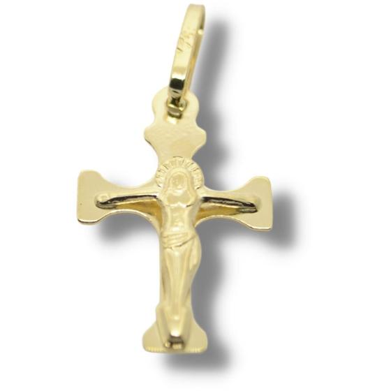 Imagem de Pingente Religioso Cruz Crucifixo Ouro 18k P316