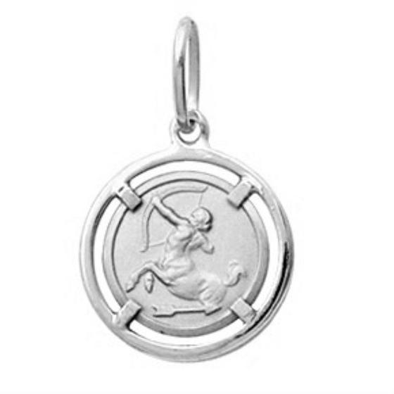 Imagem de Pingente Signo Redondo Com Aro Pequeno 1.4cm Ouro 18k FDMR7C/AK1