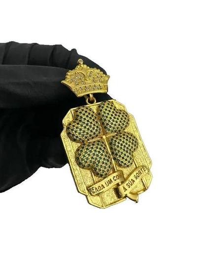 Imagem de Pingente Trevo Cada Um Com A Sua Sorte - Banhado A Ouro 18K