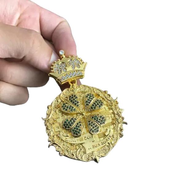 Imagem de Pingente Trevo Cada Um Com a Sua Sorte - Banhado a Ouro 18k