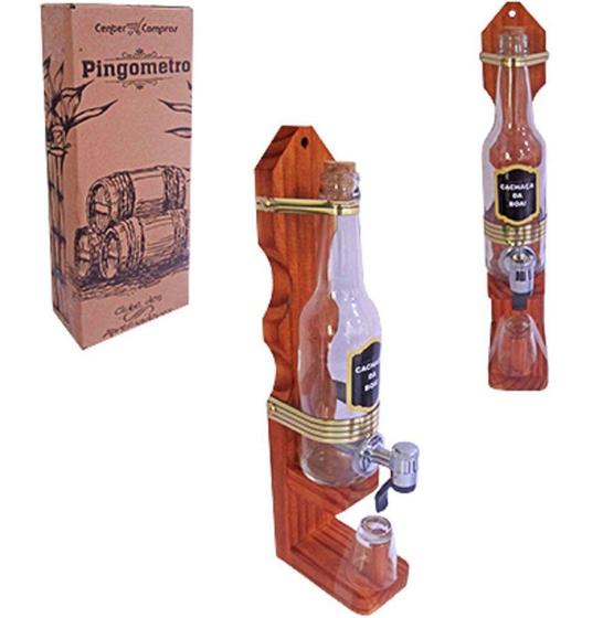 Imagem de Pingometro com Suporte para Pinga Cachaça com Torneira 330ml - Ref. 0100 - Center Compras