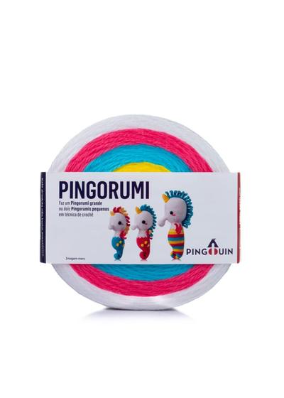 Imagem de PINGORUMI, DISCO PARA CONFECCIONAR  AMIGURUMI, LANÇAMENTO PINGOUIN 6 cores em um disco