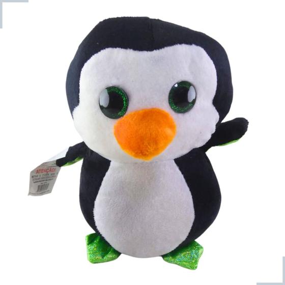 Imagem de Pinguim de Pelucia 17cm Plush Olho Brilhante