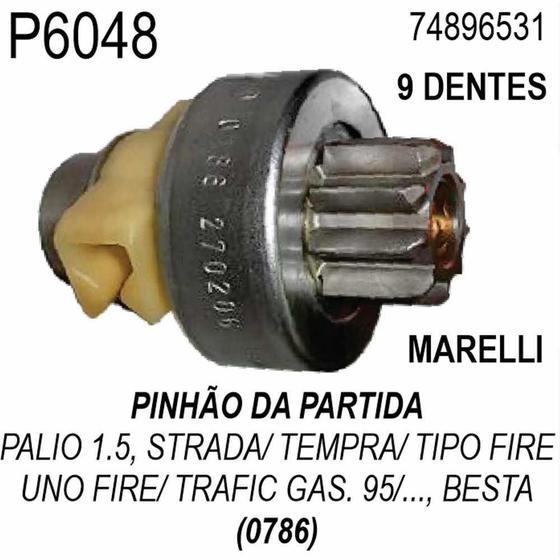 Imagem de PINHAO PARTIDA para PALIO 1.5/ STRADA/ TEMPRA/ TIPO FIRE/ UN