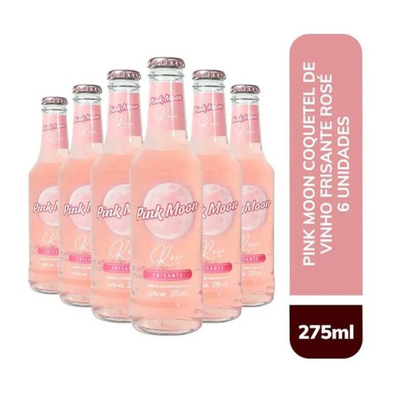 Pink Moon Coquetel De Vinho Frisante Rose 275ml Pack C/6