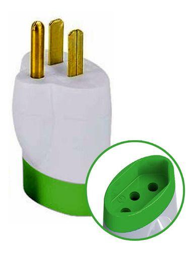 Imagem de Pino Adaptador Reverso 2p + T 15a 250v - Daneva 1633 (Cores Sortidas)