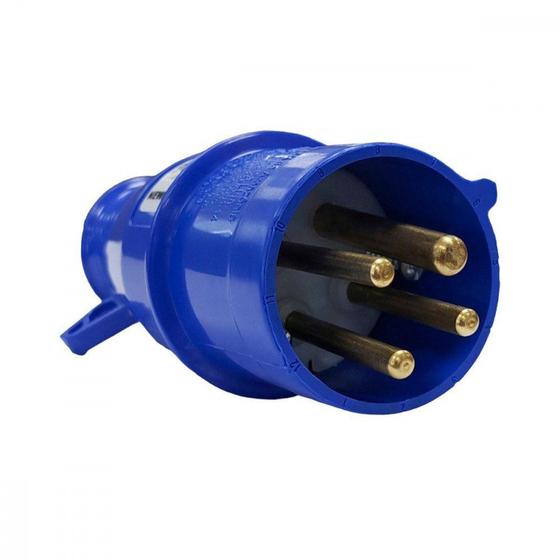 Imagem de Pino Macho Industrial Steck 3 Polos+Terra 220V. 16A. Azul N4079