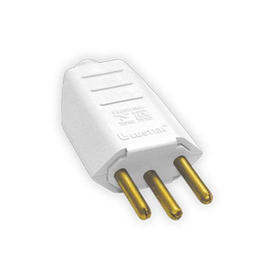 Imagem de Pino Macho Luster Blister 2polos 10a Branco 10621