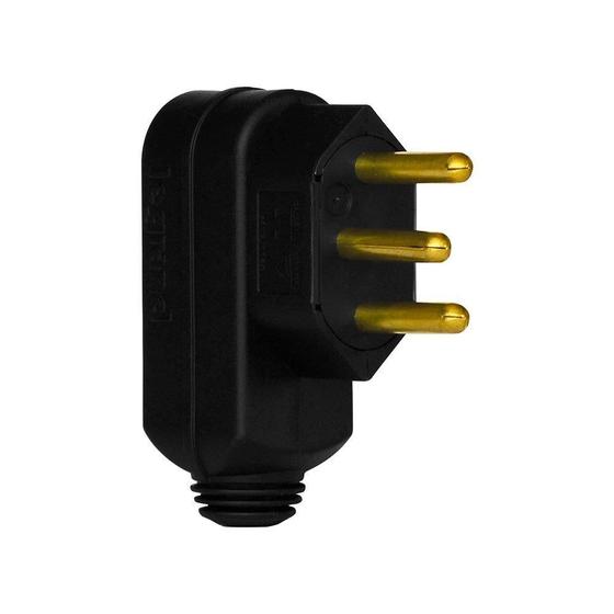 Imagem de Pino Macho Pial 90 2P+T 10A 250V Preto SM