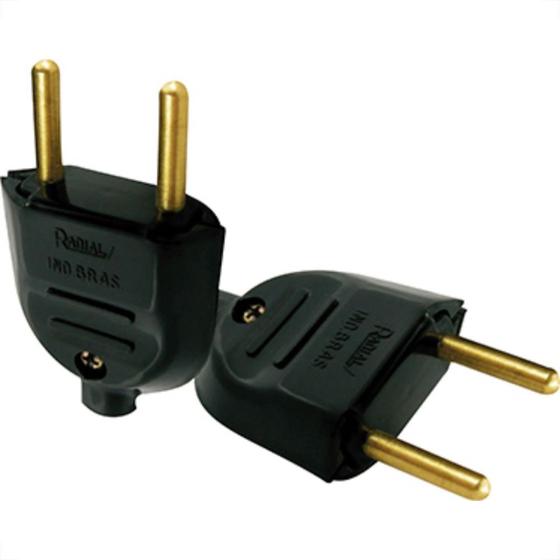 Imagem de Pino Macho Radial 2P 10A Pr 1501106 - Kit C/50 Unidades