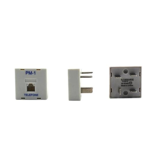 Imagem de Pino Modular Rj11 Para Telefone Com 2 Unidades Branco