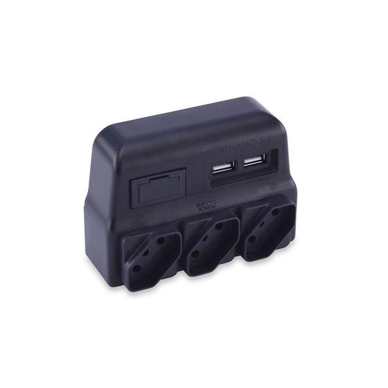 Imagem de Pino Multiplicador com Carregador Usb - Force Line