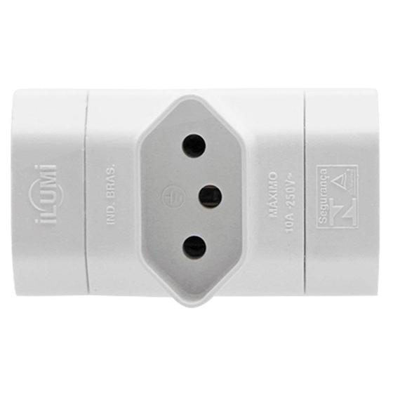 Imagem de Pino Plug T Bipolar 2P+T 10A Emb. c/ 10 un. - Ilumi