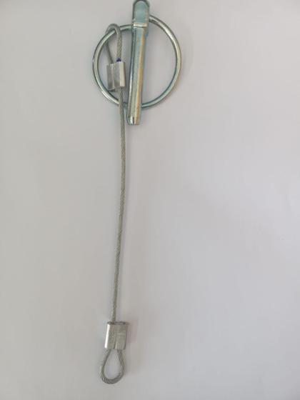 Imagem de Pino trava 5/6"x50c/argola e cabo 190m para carroceria caminhão