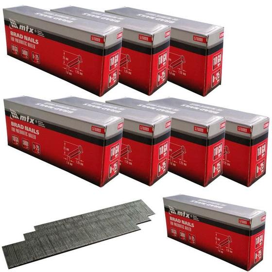 Pinos para Pinador Pneumático F-25 Combo com 45.000 Peças MTX Menor preço em Pinos para Pinador Pneumático F-25 Combo com 45.000 Peças MTX