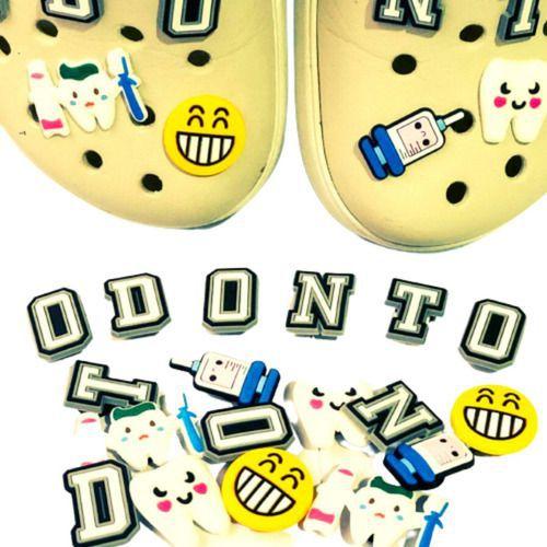 Pins / Jibbitz Para Crocs Odontologia Kit 10 Pins Dentista Happye