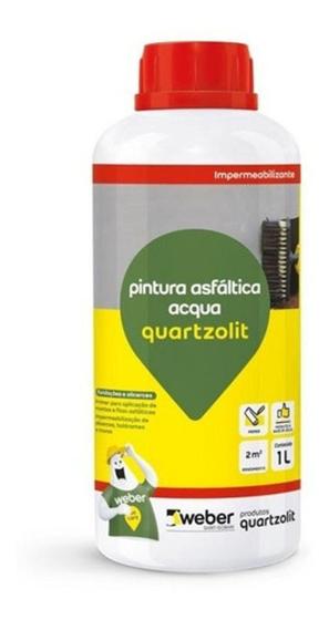 Imagem de Pintura Asfaltica Acqua Quartolit Fr 1L (primer) - Quartzolit