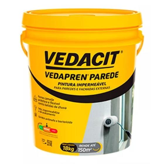 Imagem de Pintura impermeavel parede  vedapren 18kg vedacit